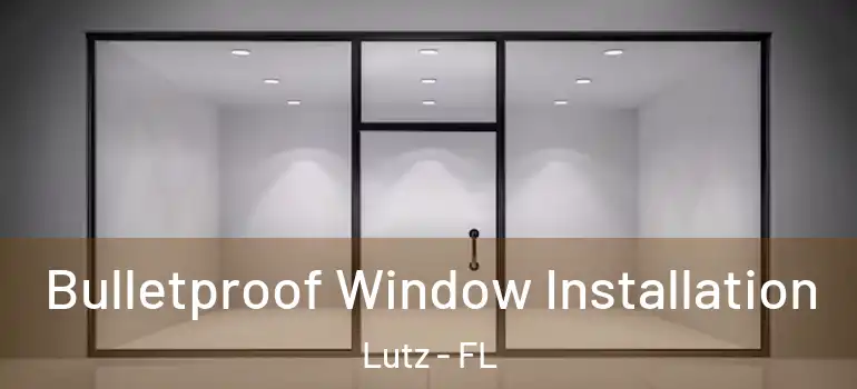 Bulletproof Window Installation Lutz - FL