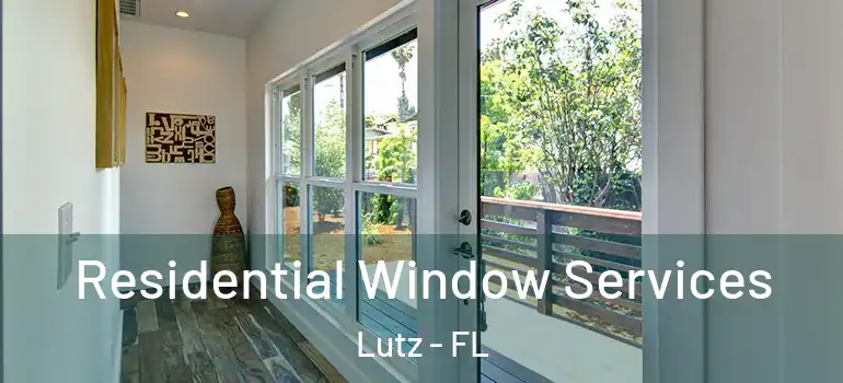 Residential Window Services Lutz - FL